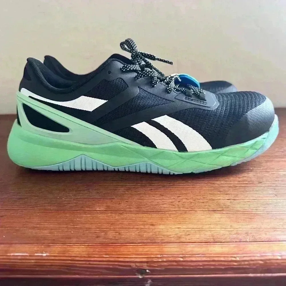 Reebok Nanoflex TR Womens Sz 12 Black Athletic Safety Work Shoes Sneakers RB365 - Picture 3 of 13